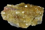 Yellow, Cubic Fluorite Crystal Cluster - Spain #98715-1